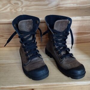 Palladium Women's Brown Lace-Up Boots